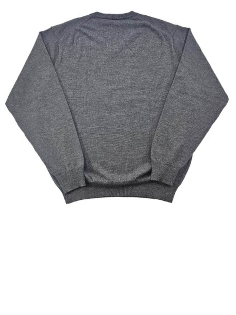 Jos A Bank Signature Collection Merino Wool V Neck Sweater Men's L Gray Pullover - Picture 2 of 6
